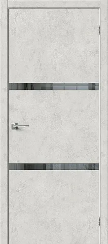 Дверь ЭКО Браво-2.55 Look Art Mirox Grey 2000х800: фотография 1
