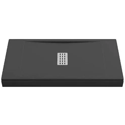 Поддон литьевой Flow Чёрный 1200x800: фотография 1