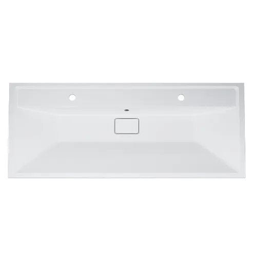 Раковина мебельная 120 AM.PM Inspire 2.0 M50AWPX1201WG белая встраиваемая, со сливом-переливом: фотография 1