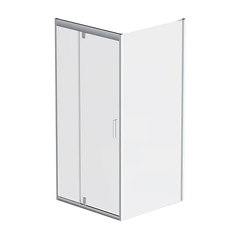 Душевое ограждение без поддона 90x90 AM.PM Gem W90G-404-090MT профиль хром: фотография 1