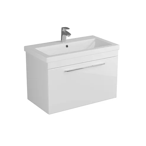 Тумба DIBORG Katarine 80 1 ящик, белый глянец 77.4215: фотография 1