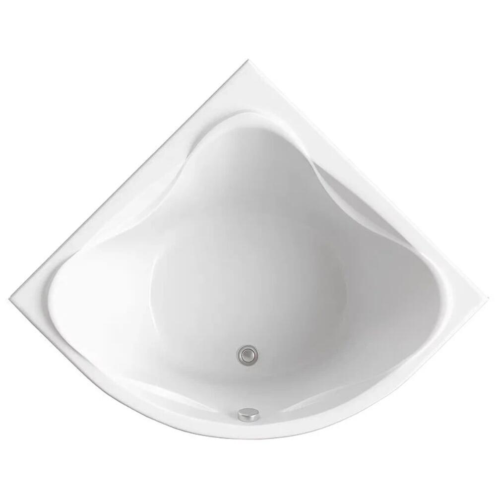 Ванна акриловая Bas Риола, без слива-перелива, 135х135, белая: фотография 0