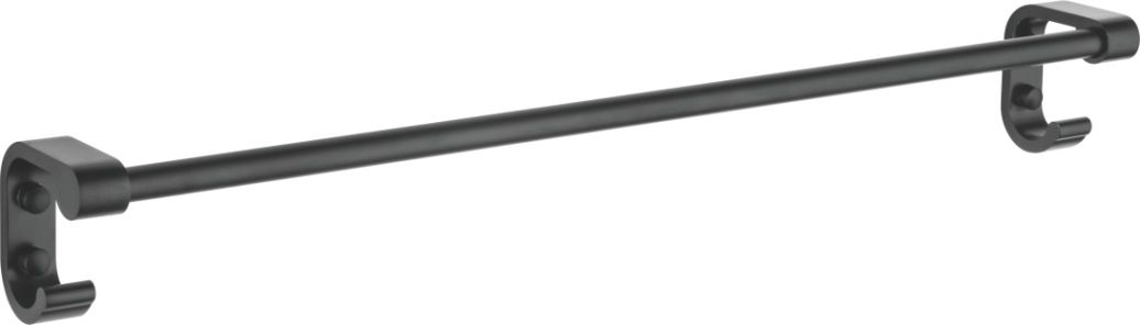 Полотенцедержатель одинарный 60см 5501/L (черный): фотография 1 превью