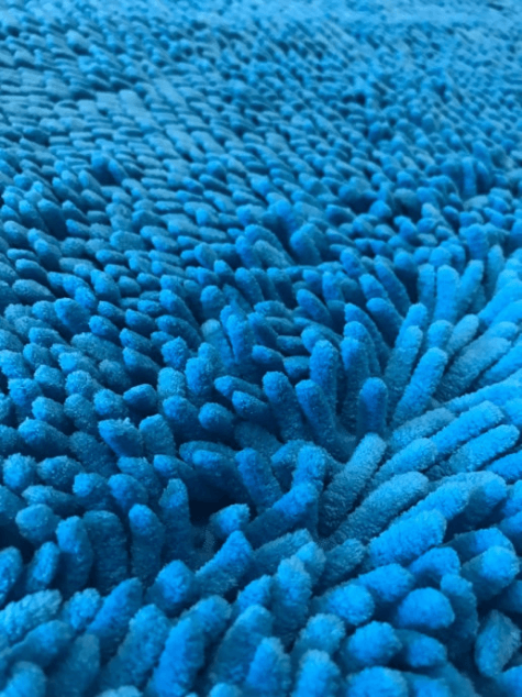 Коврик Макароны латекс под унитаз 50х60 см светло-голубой: фотография 0 превью