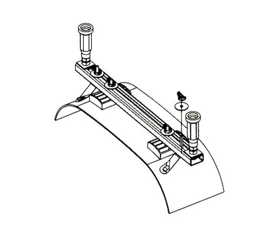 Комплект ножек для ванн Калдевай, аналог модели 5030 (для ванн размером 140-170 см и шириной не более 70 см) (XGL): фотография 2 превью