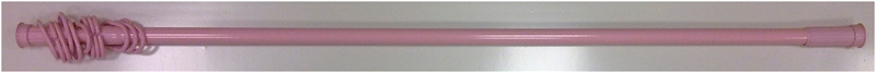 Карниз для ванной Zalel угловой 90х90х90 см розовый: фотография 1