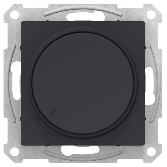 Механизм светорегулятора (диммера) ATLAS DESIGN поворотно-нажимной 315Вт карбон SchE ATN001034: фотография 0 превью