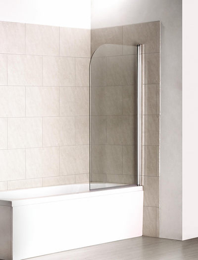 Шторка для ванны SCREEN H-80-C-CH (1 ств.распашная, стекло 5 мм): фотография 1