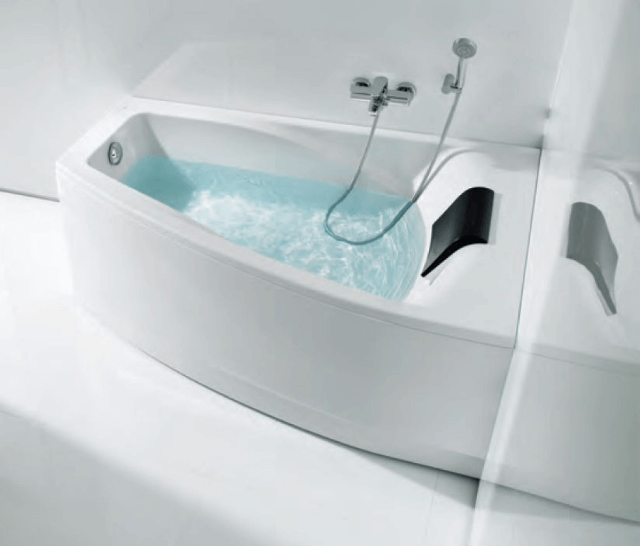 ZRU9302865 Hall Angular Асимметричная угловая ванна, глубина 48 см, правая: фотография 0