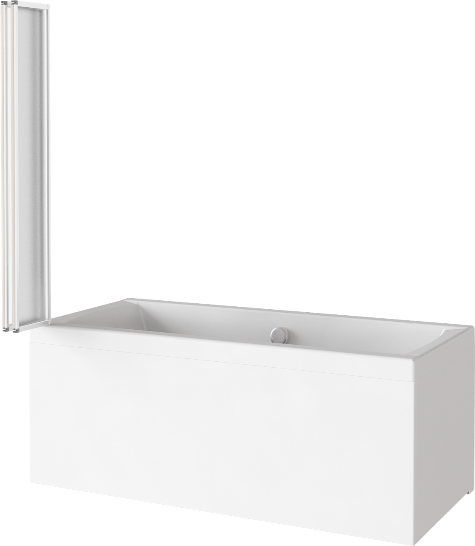 Шторка для ванны  SCREEN GR4-100-G-WE (4 ств.складная,стекло 4 мм): фотография 0 превью