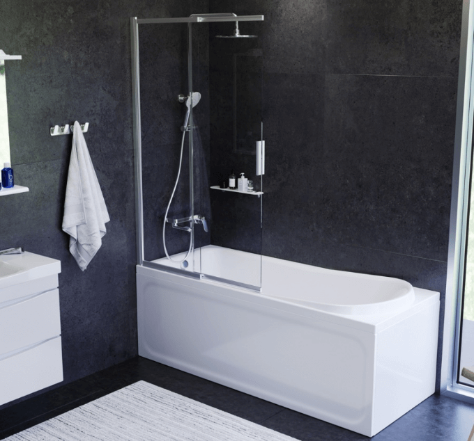 Комплект акриловой ванны со шторкой и душевой системой AM.PM Like,W80ASET-170SL, 170x70,  без гидромассажа: фотография 5