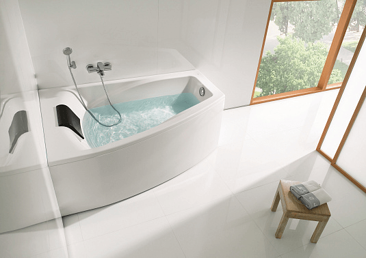 ZRU9302864 Hall Angular Асимметричная угловая ванна, глубина 48 см, левая: фотография 4