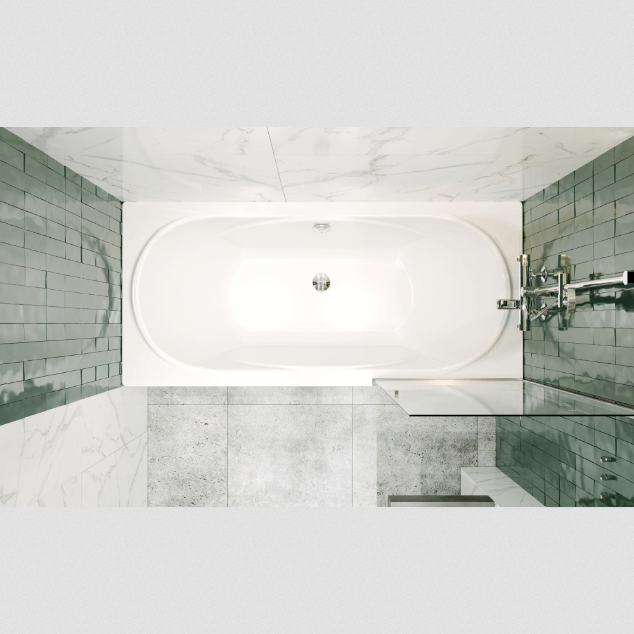 MADEIRA ванна акриловая прямоугольная 180х80 белая: фотография 1 превью