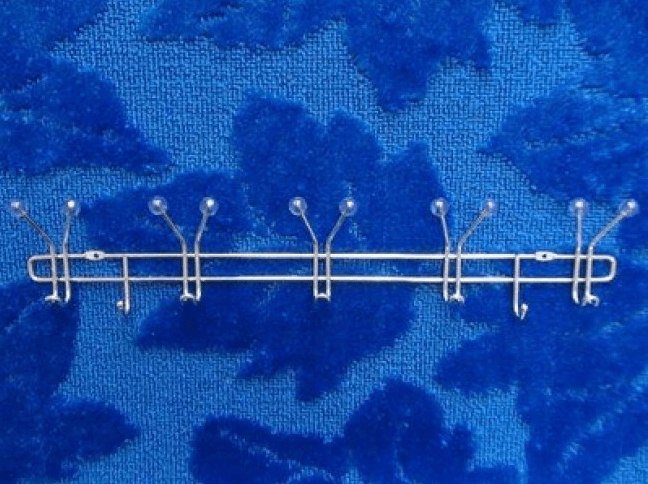 Вешалка с крючками 5 по 2 навесная прямая XSQ-929: фотография 1