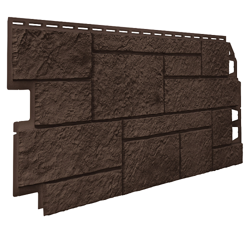 Фасадные панели Технониколь Оптима, Песчаник, темно-коричневый : фотография 1