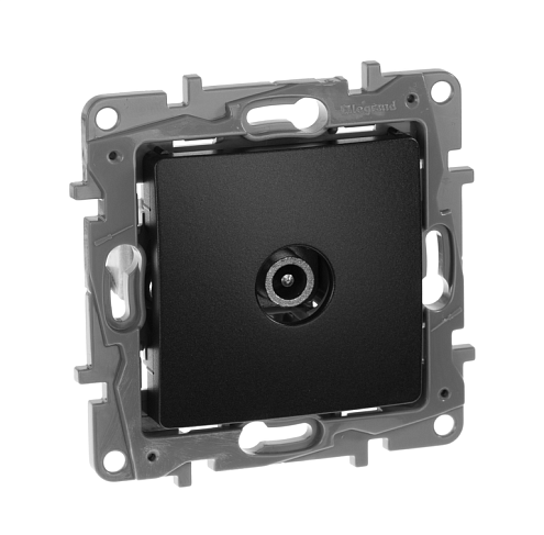 Механизм розетки телевизионной TV Etika проходная антрацит Legrand 672663: фотография 1