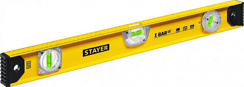 Уровень двутавровый, 600мм, 3 ампулы, усиленный, STAYER: фотография 1