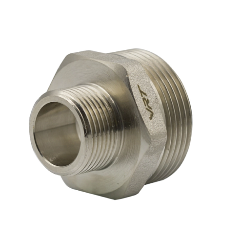 Ниппель переходной 3/4&quot;х1 1/4&quot;х3/4&quot; никель VRT: фотография 1