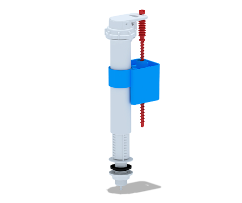 Клапан заливной для унитаза нижняя подводка G 1/2&quot; с пластиковым штуцером  АНИ Пласт WC5510: фотография 1