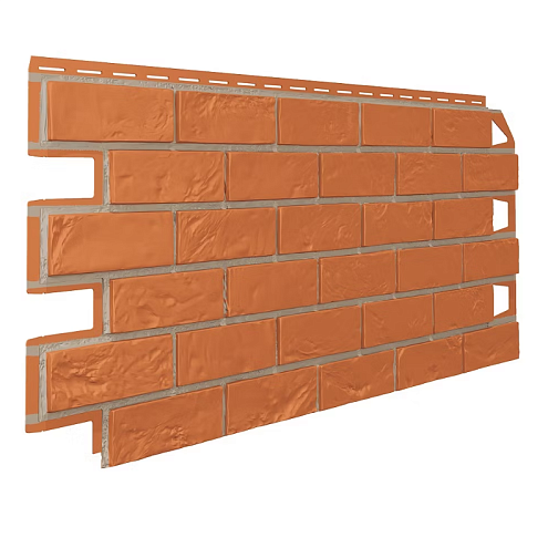 Фасадные панели Технониколь Оптима, Кирпич, терракотовый: фотография 1