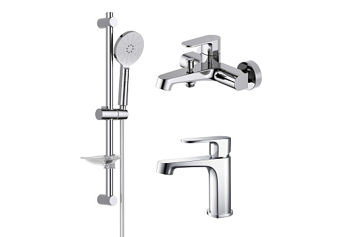 Комплект для ванны 3в1 Aquatek Оберон AQ1230CR AQ1210CR+AQ1240CR+AQ2014CR: фотография 1