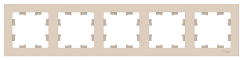 Рамка 5-м ATLAS DESIGN универс. беж. SchE ATN000205: фотография 1