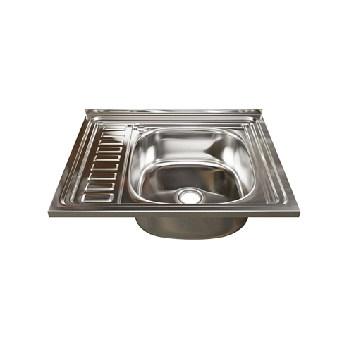 Мойка 500х600 правый выпуск 1 1/2" MIXLINE 160 мм: фотография 1