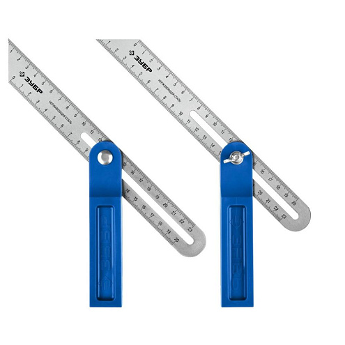 Малка-угломер, пластитковый корпус, полотно с гравированной шкалой, ЗУБР: фотография 1