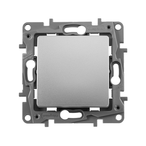 Механизм переключателя 1-кл. СП Etika алюм. Leg 672405: фотография 1