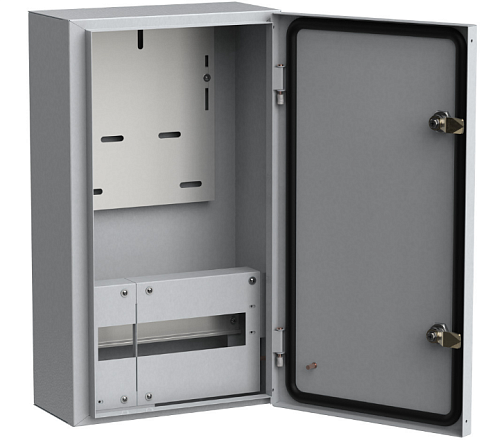 Корпус металлический ЩУРн-3/12 (540х310х165мм) IP54 без окна TITAN IEK MKM32-N-12-54-Z: фотография 1