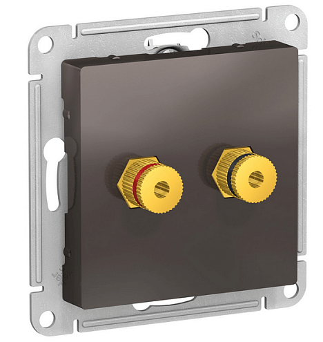 Аудиорозетка 2-м ATLAS DESIGN мокко SchE ATN000687: фотография 1