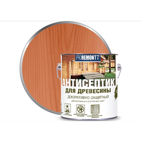 Proremontt антисептик деревозащитное средство Махагон  2,5л  : фотография 1