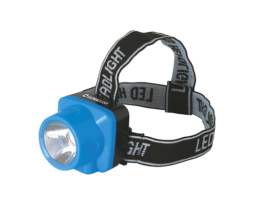 Фонарь налобный аккумуляторный LED 5374 (220В LED 1 режим; голуб.) Ultraflash 12427: фотография 1