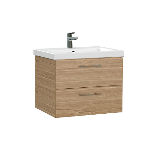 Тумба под раковину подвесная LARA 60 для COMO 60 Орех: фотография 1