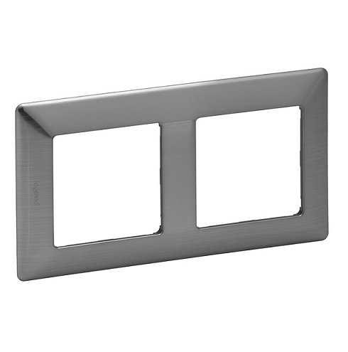 Рамка 2-м Valena Life универсальная сталь Leg 754152: фотография 1