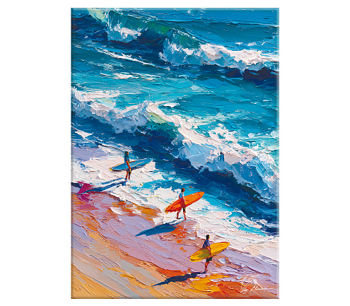 Картина интерьерная Victoria Stenova 50х70 на холсте Surf/Серф 8257124: фотография 1