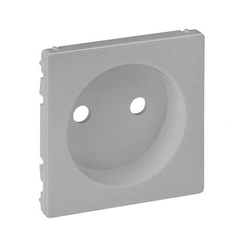 Панель лицевая Valena Life для силовой розетки 2К алюм. Leg 754972: фотография 1