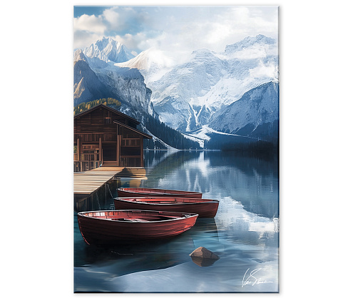 Картина интерьерная Victoria Stenova 50х70 на холсте Lake/Озеро 8257086: фотография 1