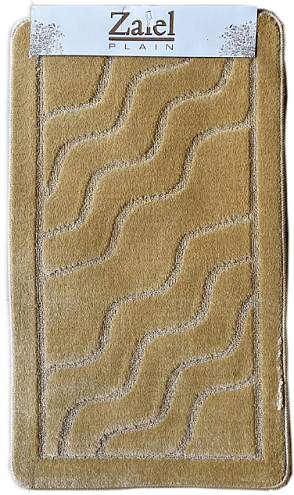 Коврик для ванной комнаты Zalel 1 предмет 60х100 бежевый: фотография 1