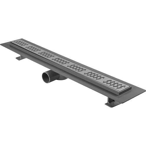 Душевой трап 500 мм с металлической решеткой, короб FLISSEN: фотография 1