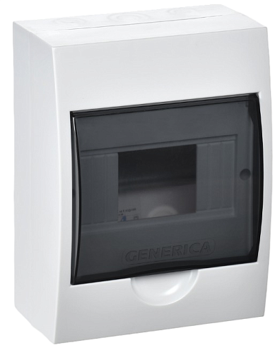 Корпус пластиковый ЩРН-П-6 мод. навесной пластик IP41 GENERICA  MKP12-N-06-41-G: фотография 1