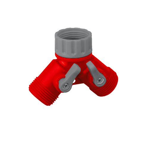 Распределитель 2х канальный резьба 3/4", Grinda: фотография 1