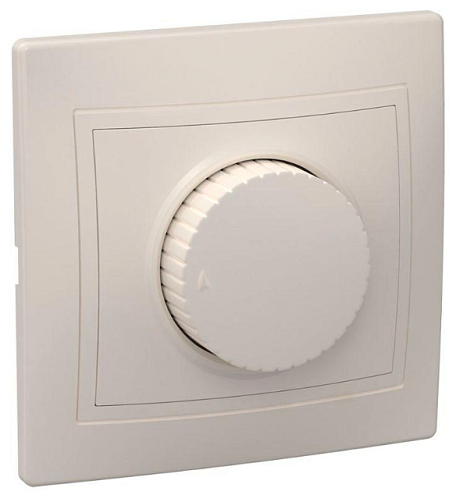 Светорегулятор поворот. СП КВАРТА IP20 ВСР10-1-0-ККм крем. IEK EDK10-K33-03-DM: фотография 1