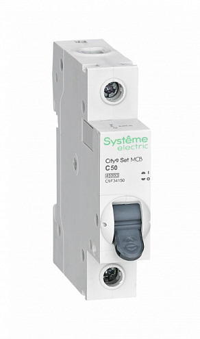 Выключатель автоматический модульный 1п C 50А 4.5кА City9 Set 230В SE C9F34150: фотография 1