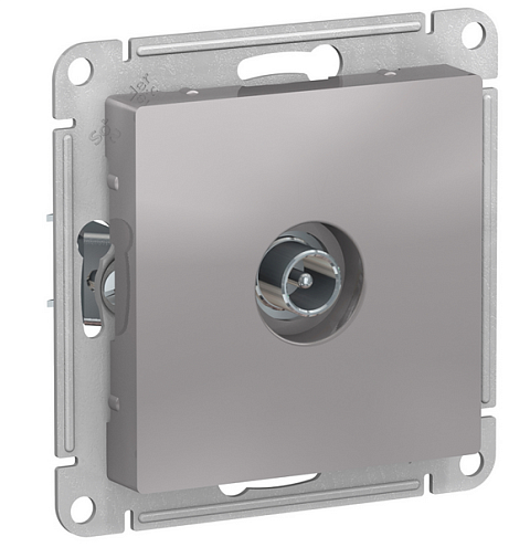 Механизм розетки TV ATLAS DESIGN оконечный 1DB алюм. SchE ATN000391: фотография 1