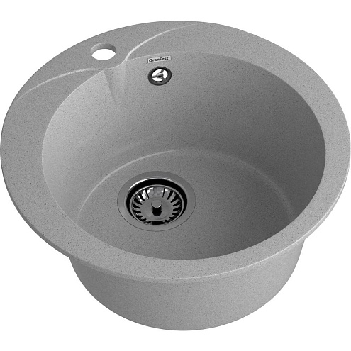 Мойка GRANFEST GF-R480  D475 мм, круглая серый: фотография 1