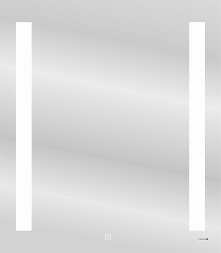 Зеркало LED 020 base 70x80 с подсветкой прямоугольное: фотография 1