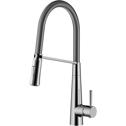 Смеситель Lemark &quot;Соул&quot; LM6002C для кухни с вытяжным изливом, шланг 56см хром: фотография 1