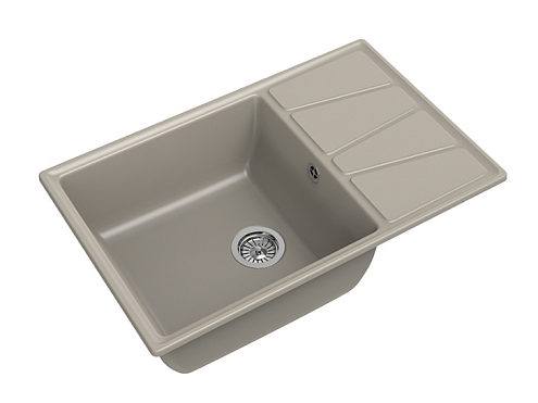 Мойка GRANFEST GF-V--780L чаша+крыло 780х500 мм топаз: фотография 1