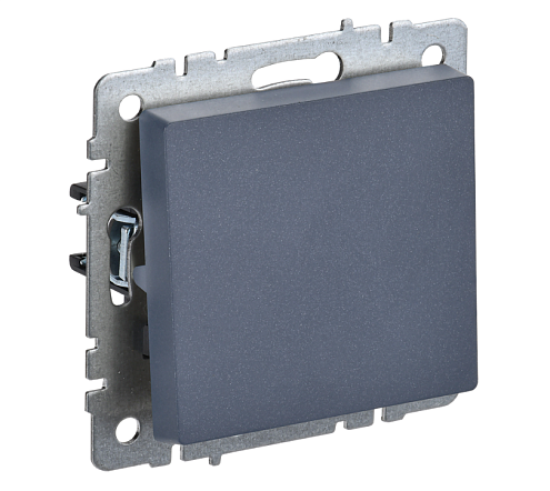 Выключатель проходной  1-клавишный BRITE ВС10-1-6-БрМ 10А механизм маренго IEK BR-V12-0-10-K35: фотография 1